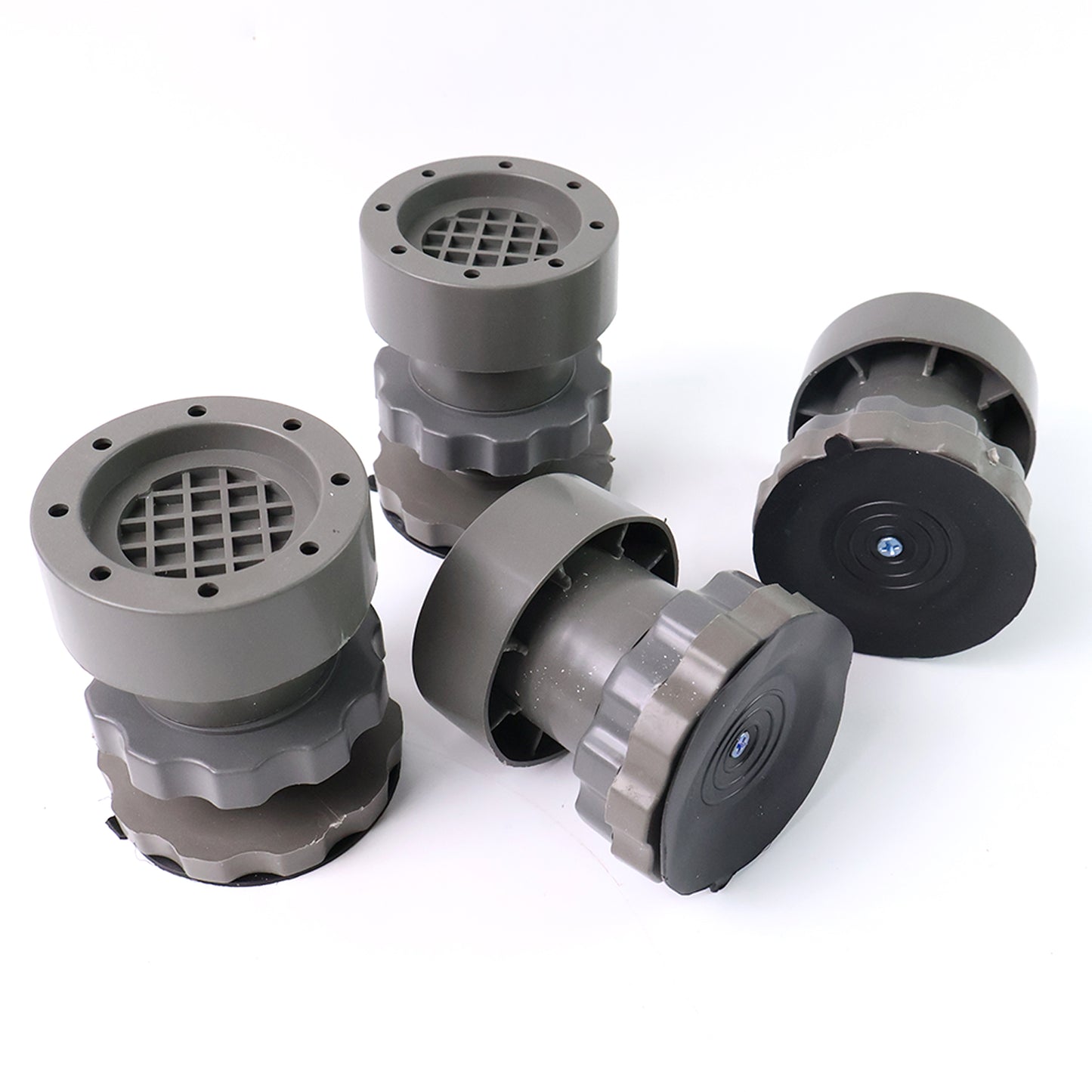 Adjustable Anti-Vibration Pads For Washing Machine And Refrigerator Base (4 Pc)