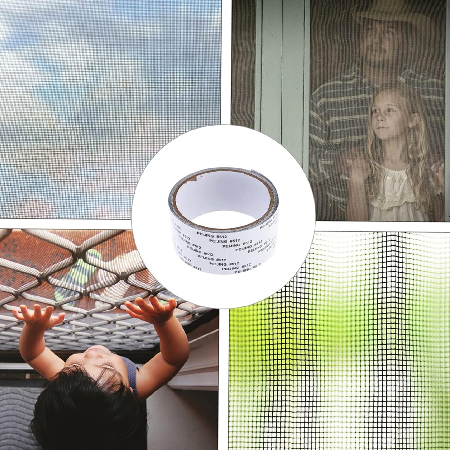 Self-Adhesive Mosquito Net Repair Tape  2M X 5Cm Roll  1 Pc