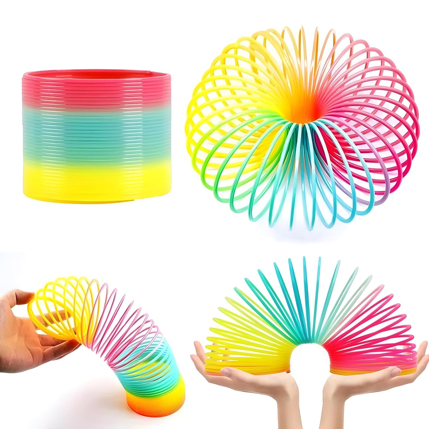 Rainbow Spring Rainbow Spring Toys Slinky Slinky Spring Toy Toy For Kids For Kids Adults Of All Age Group For Birthdays Compact And Portable Easy To Carry (1 Pc)