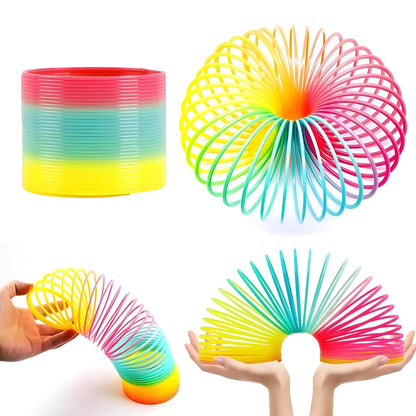 Rainbow Spring Rainbow Spring Toys Slinky Slinky Spring Toy Toy For Kids For Kids Adults Of All Age Group For Birthdays Compact And Portable Easy To Carry (1 Pc)