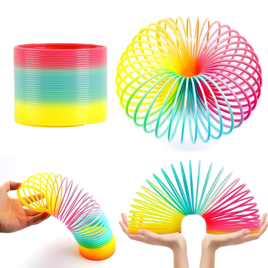 Rainbow Spring Rainbow Spring Toys Slinky Slinky Spring Toy Toy For Kids For Kids Adults Of All Age Group For Birthdays Compact And Portable Easy To Carry (1 Pc)