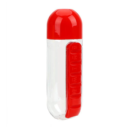 Waterbottle With Built-In 7-Day Pill Organizer Approx 900Ml (1 Pc)
