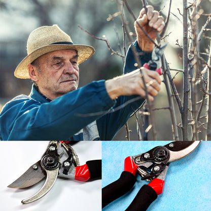 21Cm Red Garden Shears Sharp Cutter Pruners Scissor Pruner.