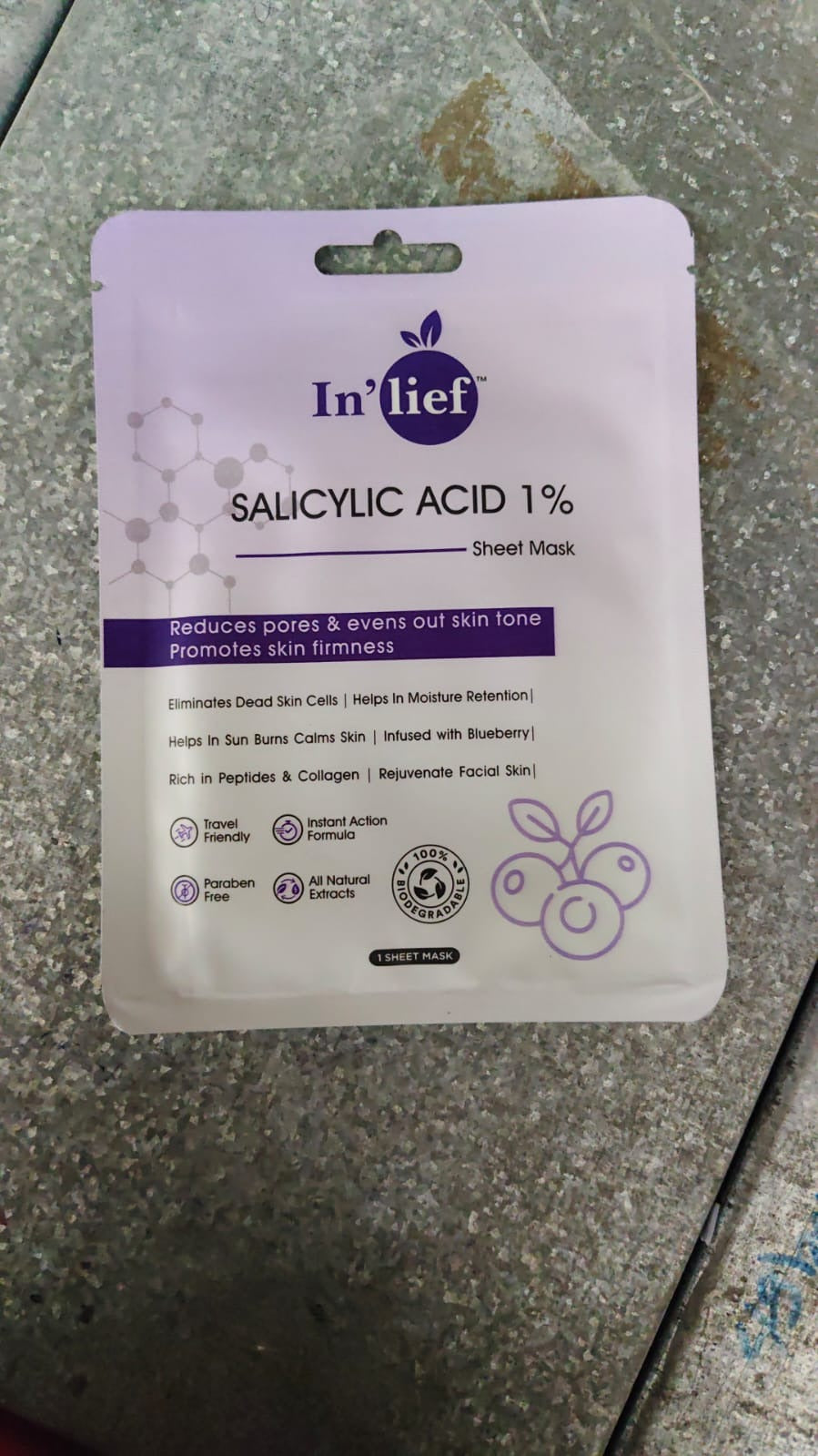 Inlief Salicylic Acid 1 Clarifying  Pore-Refining Facial Sheet Mask (1 Pc)