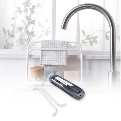 Storage Rack Kitchen Storage Holder Dish Towel Holder Dishcloth Rack Organizer Pool Dishcloth Drying Rack Sink Rag Holder Towel (1 Pc)