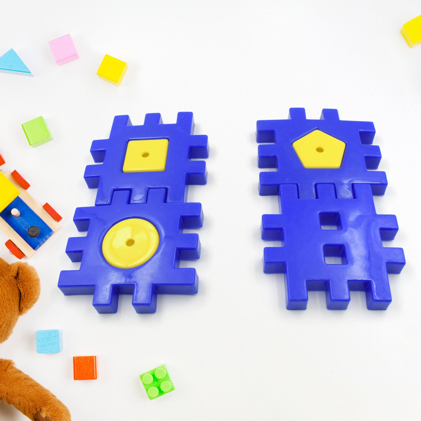 Mix Color Childrens Educational Toys Kids 3-12 Years Old 4 Pc Set Of Digital Block Building Blocks Childrens Toys Building Block Educational Gift For Boys Girls (4 Pc Set)