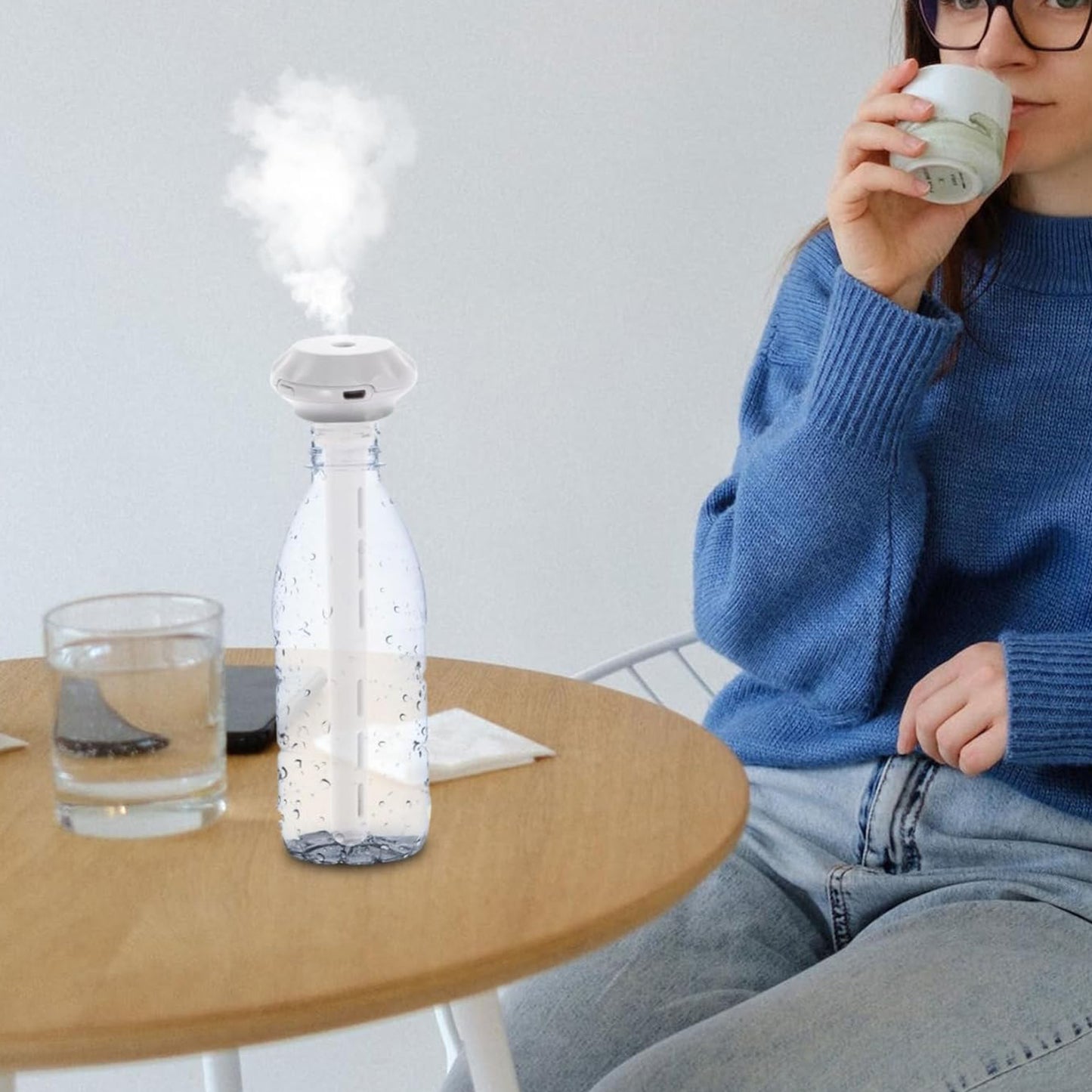 Mini Portable Humidifier For Car Personal Usb Powered Bedroom Quiet Humidified Ultrasonic Cool Mist Humidifier Plants Car Travel Office Hotel  (1 Pc)