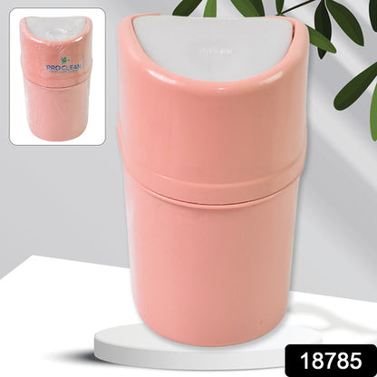 Minitrash Can Dustbin Plastic Garbage Can With Lid (1 Pc)