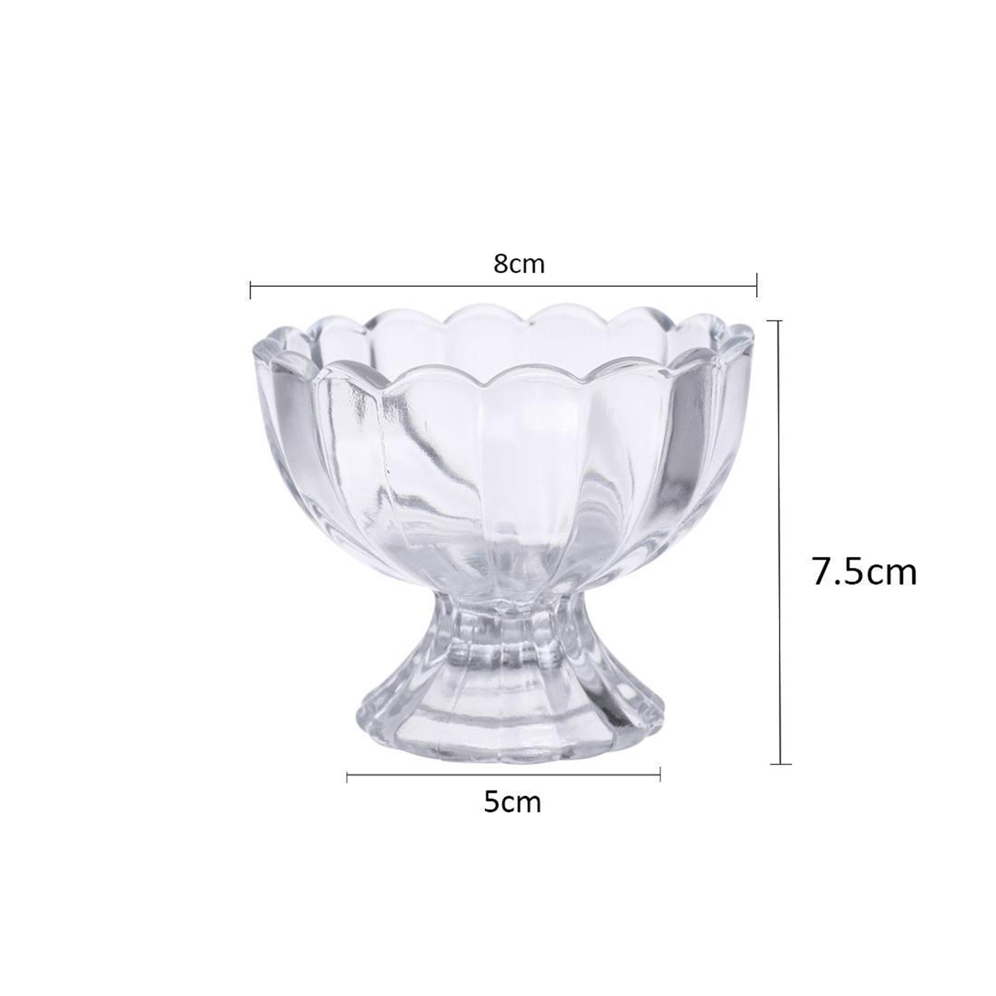 Serving Dessert Bowl Ice Cream Salad Fruit Bowl - 6Pcs Serving Dessert Bowl Ice Cream Salad Fruit Bowl - 6Pcs