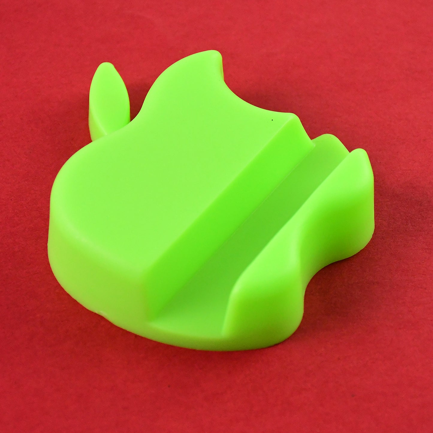 Apple-Shaped Plastic Mobile Phone Holder (3 Pc  Mix Color)