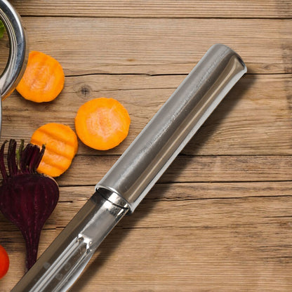 Multi-Purpose Stainless Steel Peeler With Handle For Vegetables Potato Peeler Carrot Grated Suitable For Peeling And Shredding Fruit And Vegetables Kitchen Accessories Piller (12 Pcs Set)