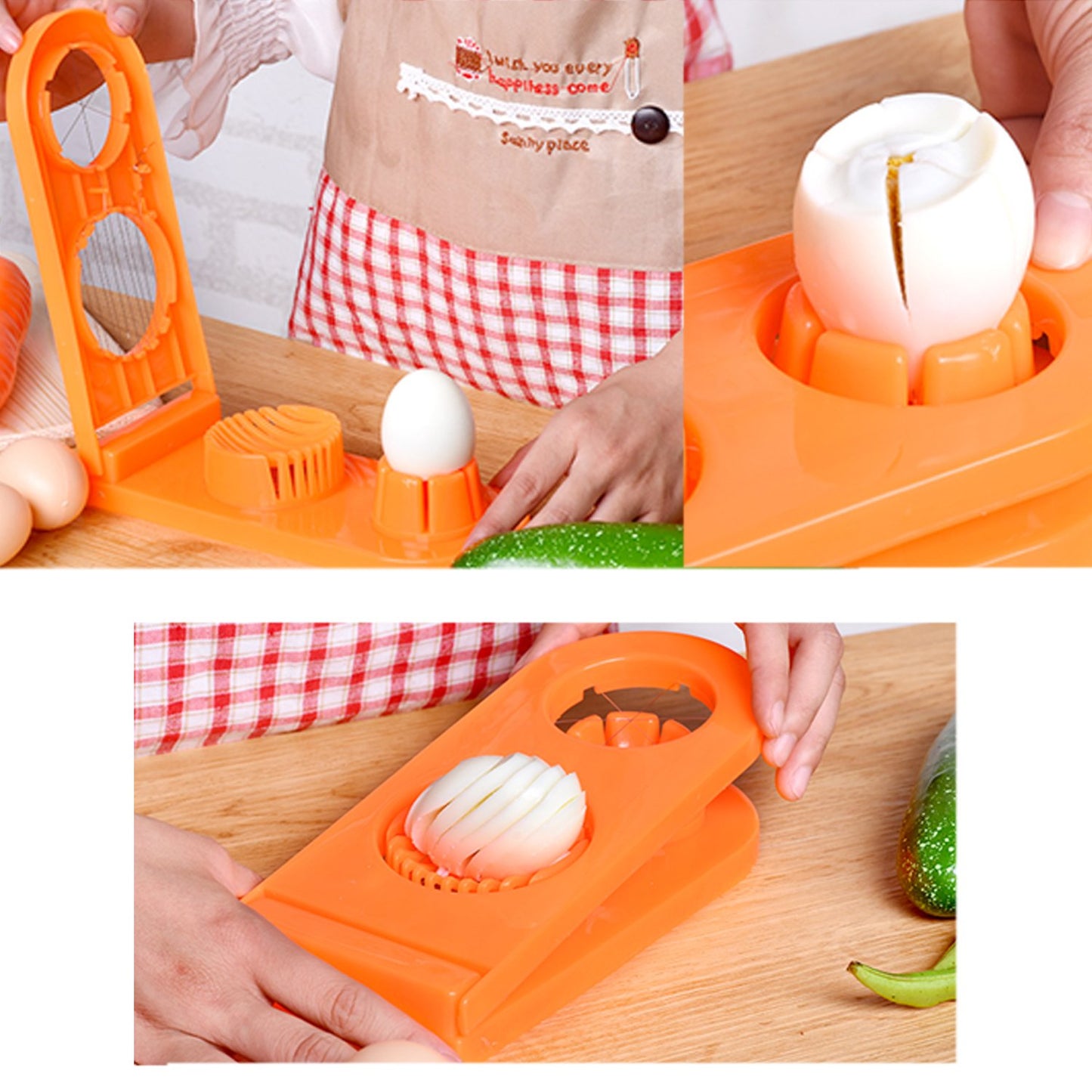 Multi-Segment 2 In 1 Egg Cutterslicer