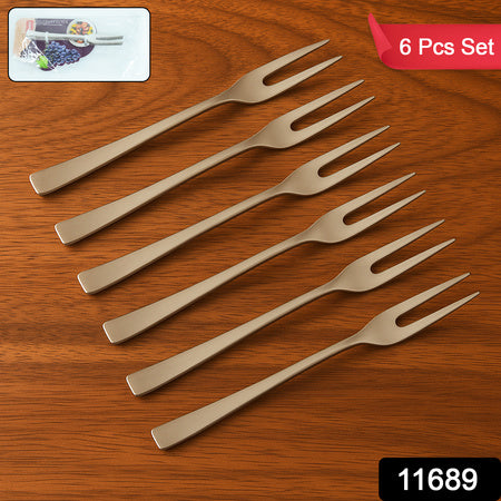 Apex6 In 1 Stainless Steel Fruit Fork (1 Set)