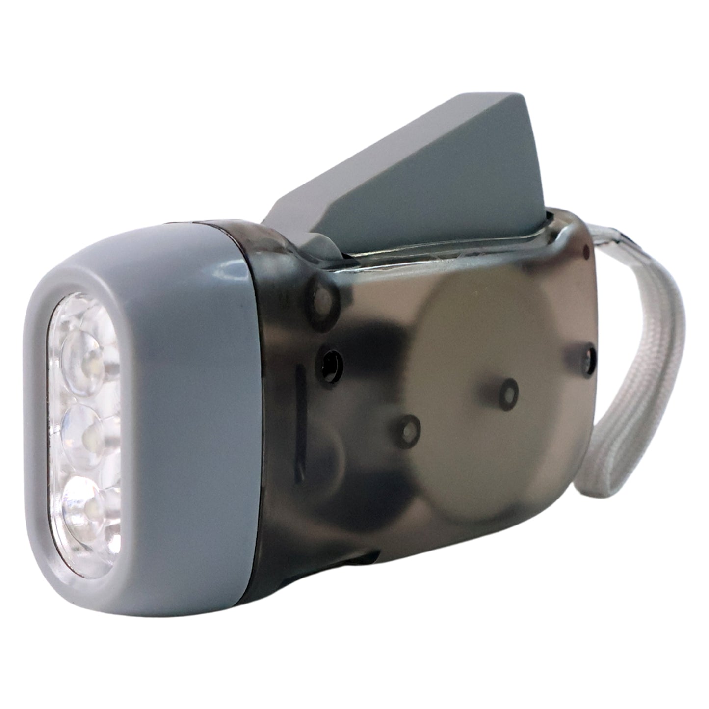 3 Led Hand Press Torch Hand Crank Flashlight Hand Pressing Flashlight Traveling Torch Light Manual Generator Battery-Free Flashlight (1 Pc)