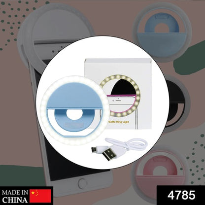 Selfie Ring Light Used For Applying Bright Shade Over Face During Taking Selfies And Making Videos Etc.