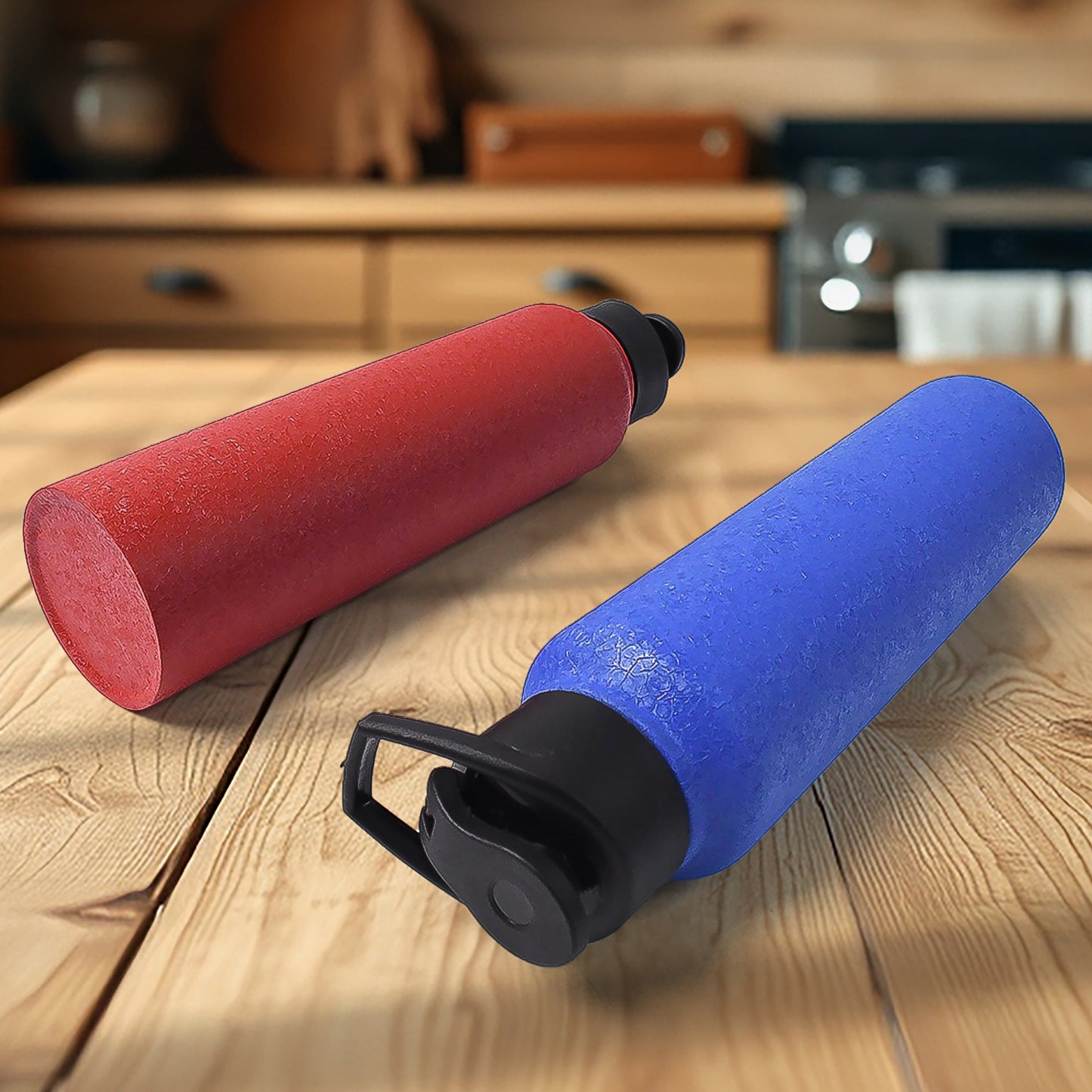 Stainless Steel Water Bottle Fridge Water Bottle (1000Ml  Mix Colour  1 Pc)