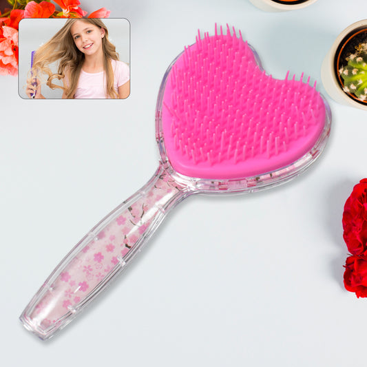 Heartshape Hair Brush Massage Shower Comb (1 Pc)