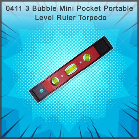 3 Bubble Mini Pocket Portable Level Ruler Torpedo