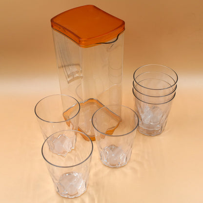Resistant Glass Jug For Juice Milk Cold Or Hot Beverages