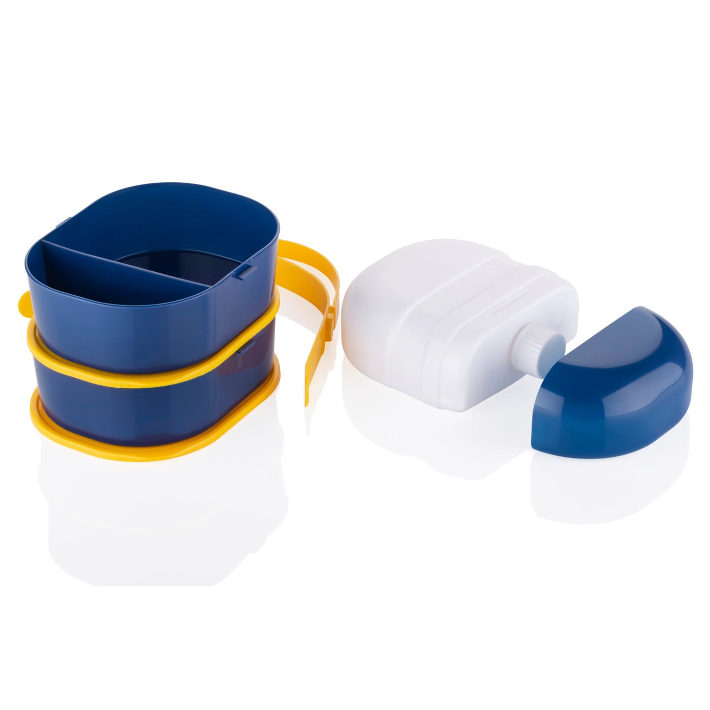 Mr. Chef Smart Lunch Box Capsule Shape Strap-On Lunch Box With Water Bottle And Handle