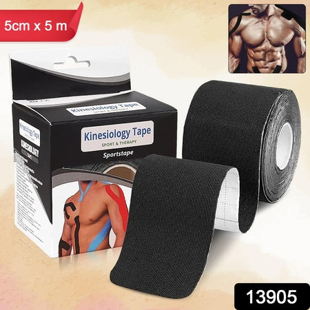 Kinesiology Tape For Physiotherapy Tape For Sports Injury Pain Relief (5 Cm X 5M  1 Pc)