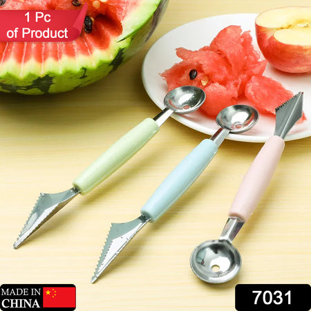 Multifunctional Stainless Steel Fruit Vegetable Pattern Carving Knife Peeler Corer Spherical Dig Ball Scoop Garnishing Dig Ball Spoon Kit.