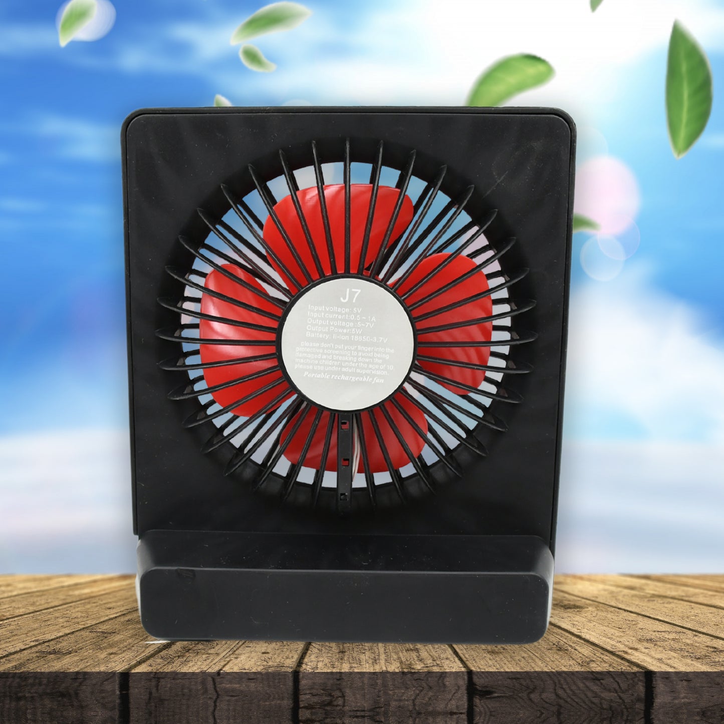 Portable Desk Fan Table Fan 1 Step Speed Setting Fan Personal Desk Fan Suitable For Office School  Home Use