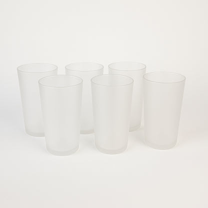 Mattfinish Glass Tumbler Set (Approx 300Ml  6 Pc)