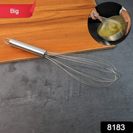 Largestainless Steel Balloon Whisk  Heavy-Duty Kitchen Tool (30Cm  1 Pc)