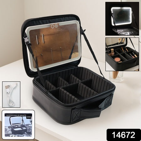 Blackpremium Led Light Makeup Organizer Box (1 Pc)