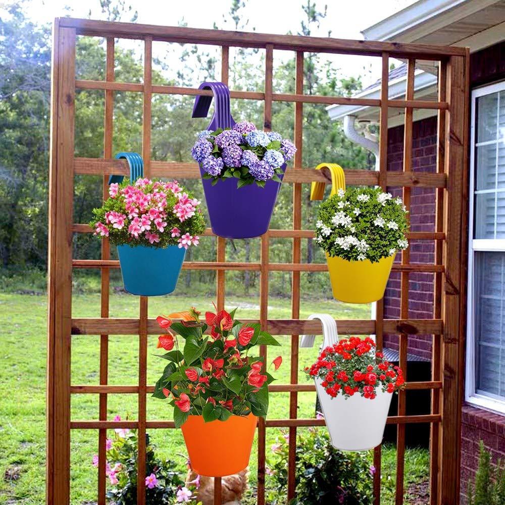 Plastic Hanging Planter Pot Multicolour