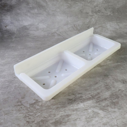 Wallmounted Double Compartment Soap  Sponge Holder (1 Pc)