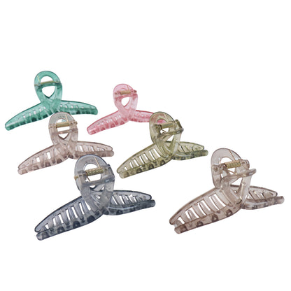 Hairclutcher Clips (Mix Design Multicolor  12 Pc)