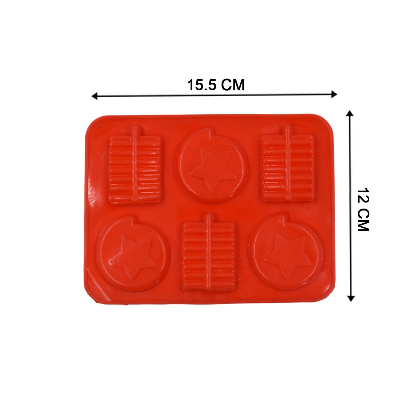 6Cavity Chocolate Mould Tray  Cake Baking Mold  Flexible Silicon Ice Cupcake Making Tools