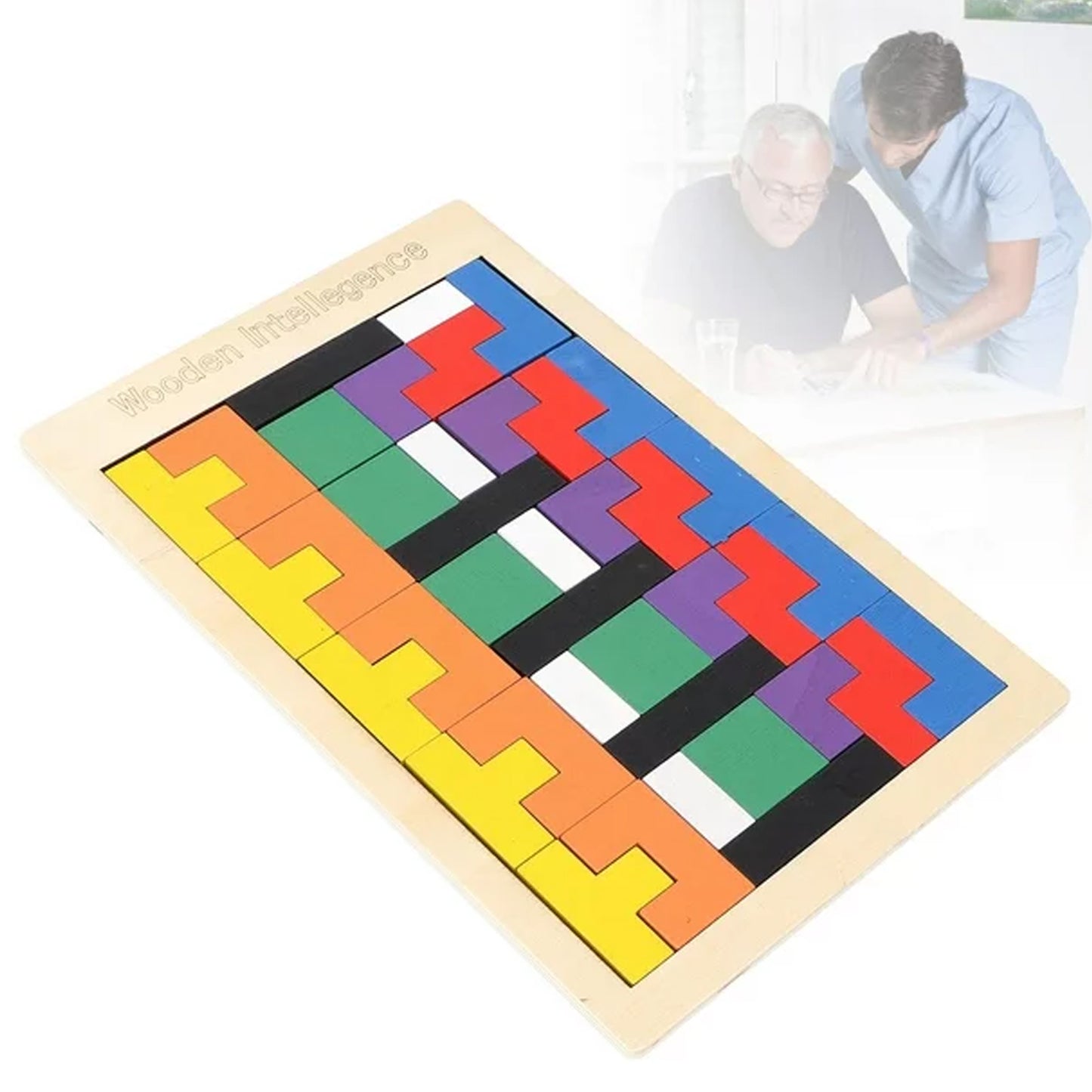 Wooden Blocks Puzzle Childrens Educational Toys Russian Block Block Puzzle For Early Childhood Education And Relaxing Brain Toys Help Prevent