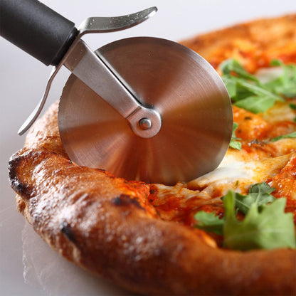 Stainless Steel Pizza Cutter Pastry Cake Slicer Sharp Wheel Type