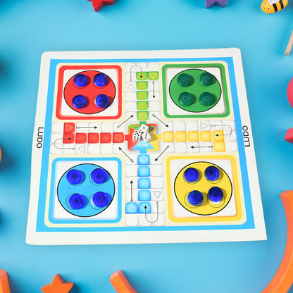 13 In 1 Family Board Game Chess Snakes  Ladders Ludo Tic-Tac-Toe Checkers Travel Bingo Football Space Venture Steeplechase Set For Kids