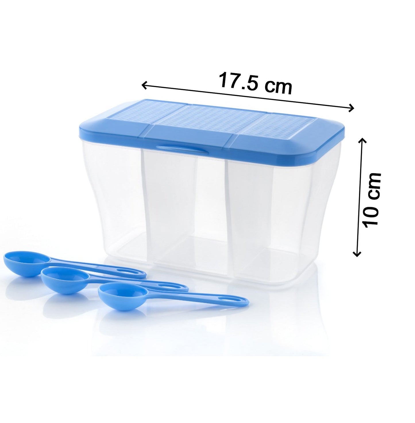 Plastic Square Storage Organiser Container (750Ml Capacity)
