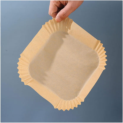 Square Air Fryer Disposable Paper Liner  (50 Pcs Set  160Mmx45Mm)