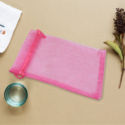 Organza Gift Bags Small Mesh Bags Drawstring Gift Bags Christmas Drawstring Organza Gift Bags Wedding Party Festival Gift Bags (100 Pcs Set)