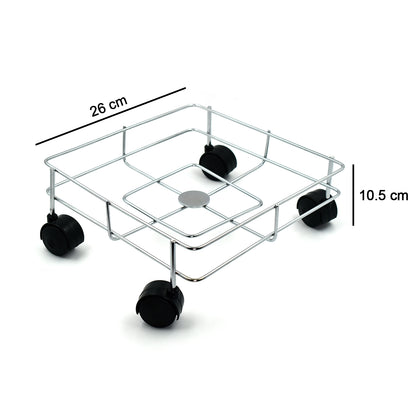 Ss Square Oil Stand For Carrying Oil Bottles And Jars Easily Without Any Problem.