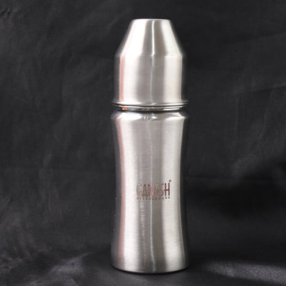 Ganesh Stainless Steel Baby Feeding Bottle Milk Bottle For New Born  Infants  Toddler Up To 3 Years Bfa Free (250 Ml Approx)