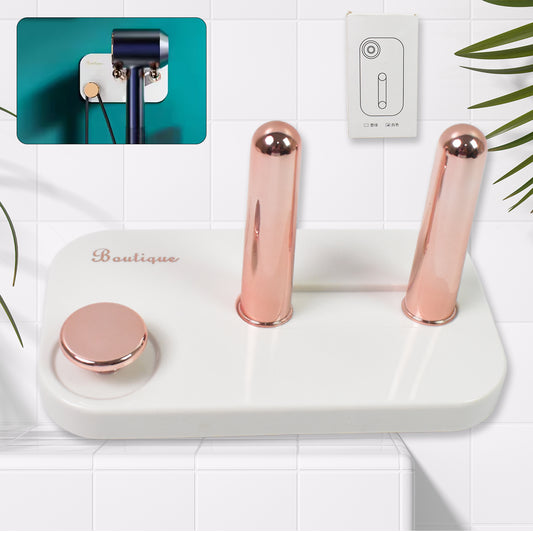Hairdryer Wall Mount Self Adhesive Hair Dryer Holder (1 Pc)