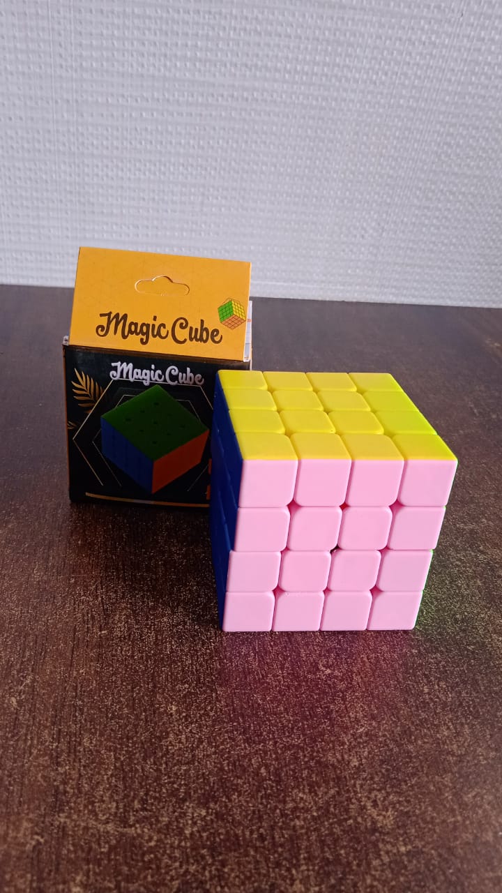 4X4 Magic Speed Cube Puzzle For Kids  Adults (1 Pc)