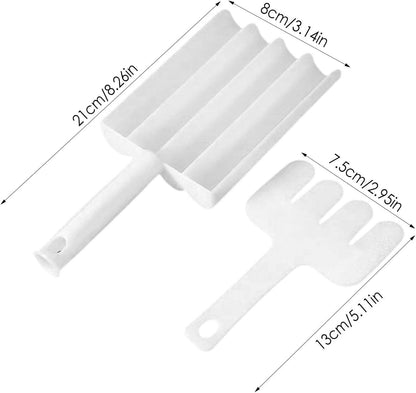Small Multifunction Fritters Maker - Creative Fritters Scoop Multi-Function Ball Maker  Portable Maker For Making Cake Balls Ice Cream Spoon Doughnut Hand Cutting Scoop(2Pc Set)