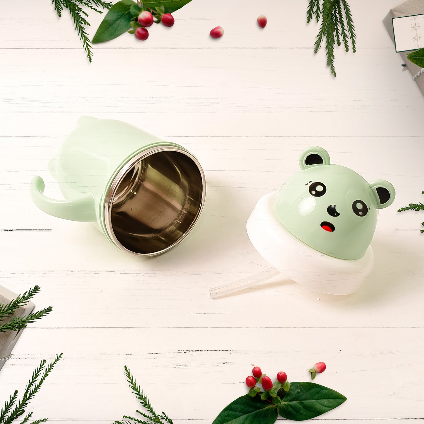 Apexsipper Baby Cup Training Cup With Handles  Spill Proof  Leak Proof (300 Ml Approx)