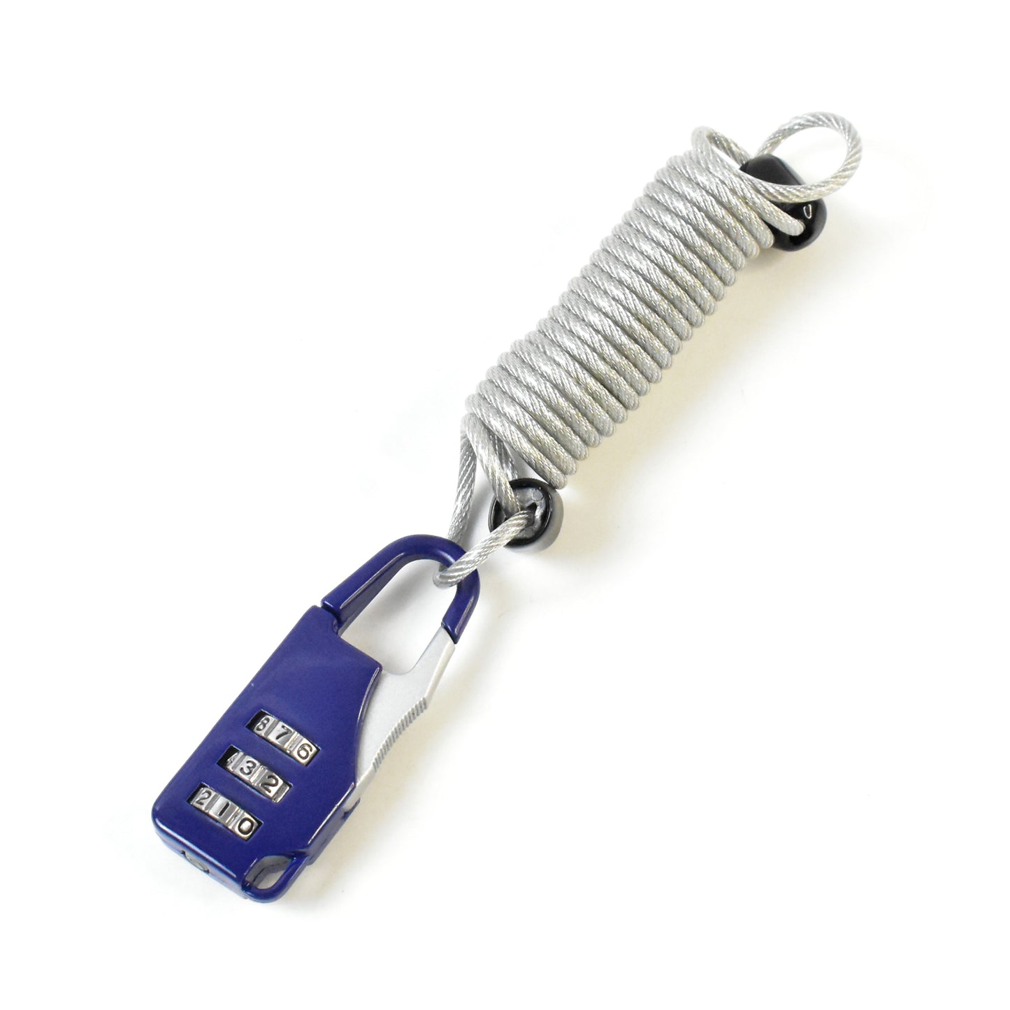 Anti-Theft Dial Lock Padlock 3-Digit Built-In Wire (1 Pc)