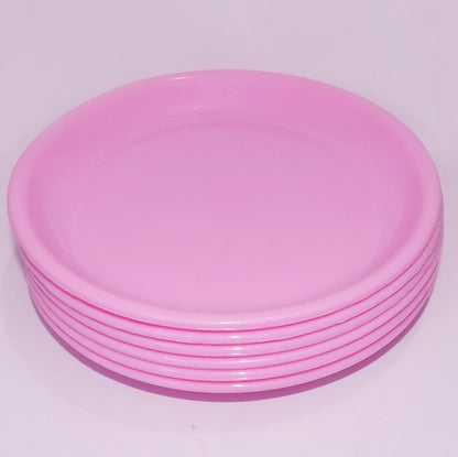 Round Shaped Mini Soup Platesdishes - 6 Pcs