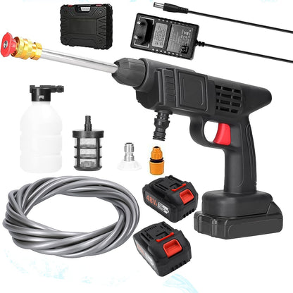 Double Battery 48V Rechargeable Electric Car Washer Gun (1 Set)