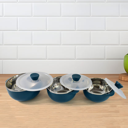 Apexmicrowave-Safe Serving Bowl 3 Pcs Set (700Ml 1000Ml 1400Ml)